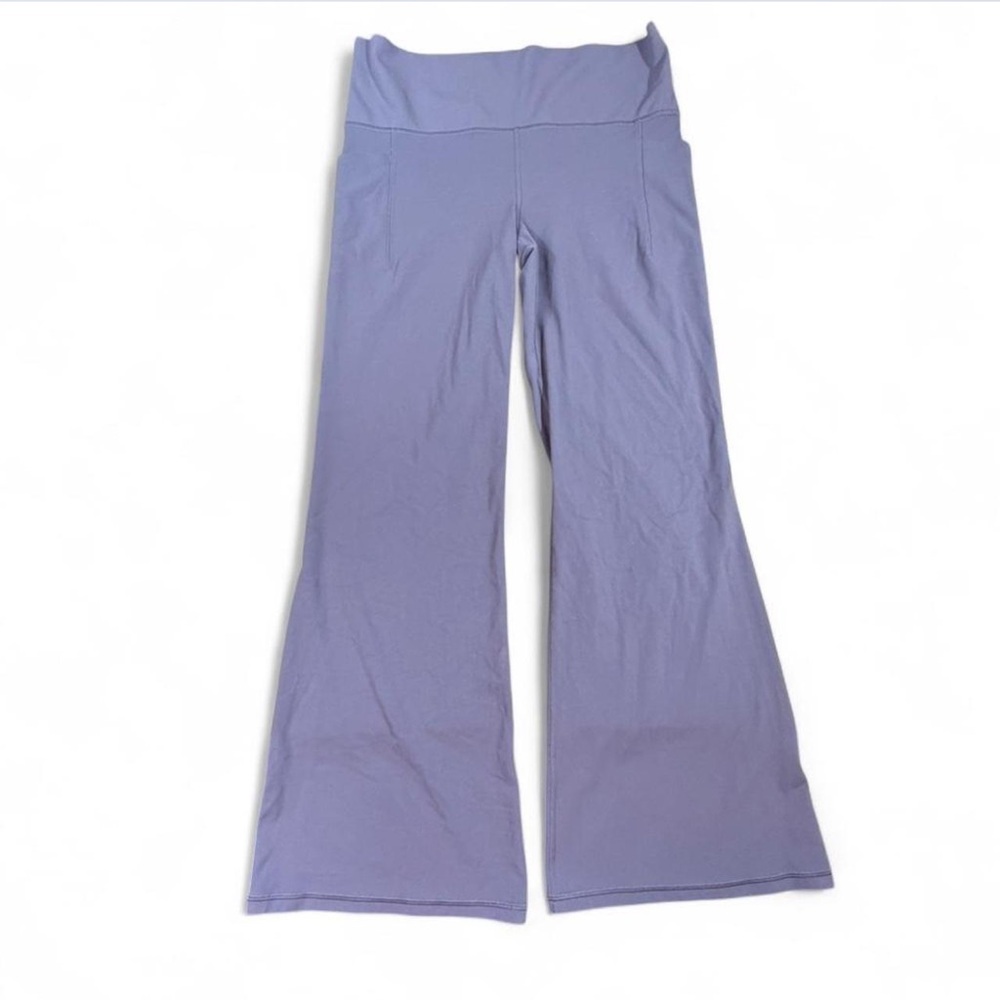 Athleta Salutation Stash Flare Pants XL Gray Yoga Leggings Bootcut Athleisure